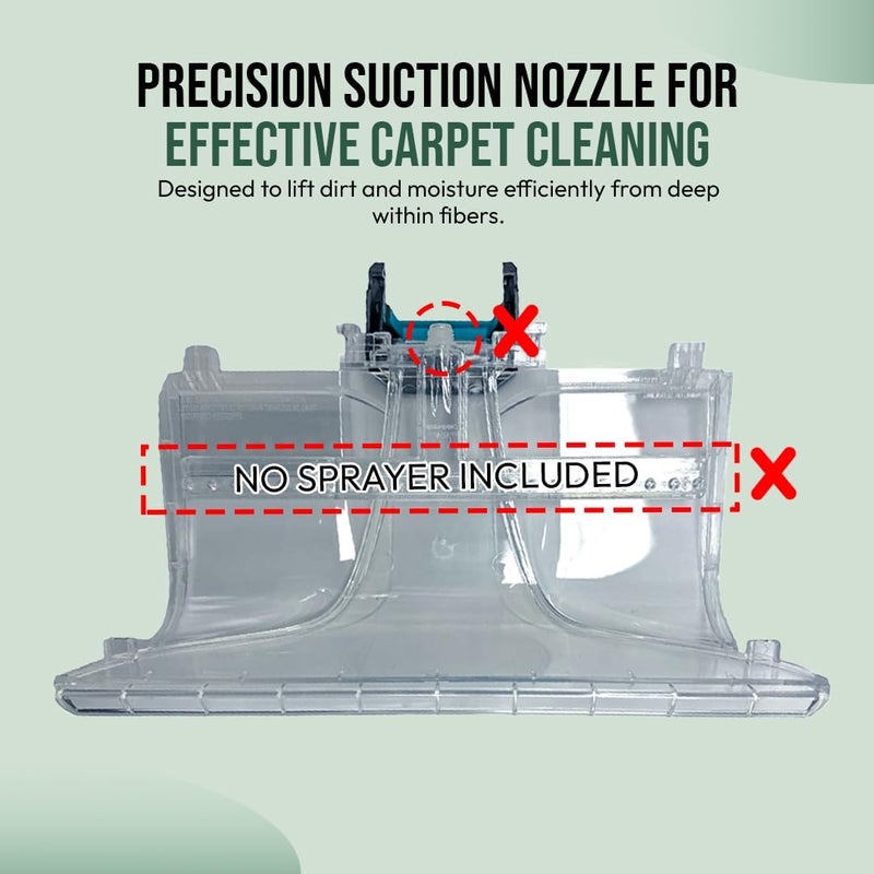 Selgo Upgraded Replacement Front Floor Nozzle Assembly for Hoover - Works with 2nd Generation SmartWash Models, SmartWash PET - Automatic Carpet Cleaner - OEM # 440014442 (Without Sprayer) - Image 4